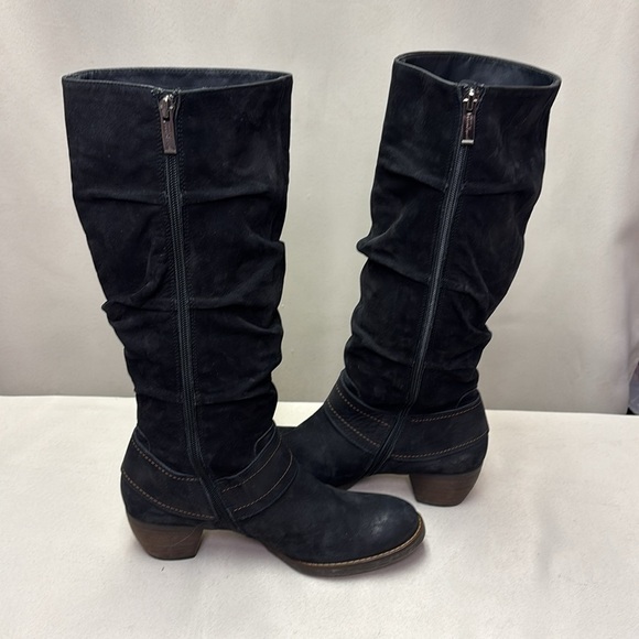 Paul Green Women's Black Knee-High Boots Size 7 - Picture 7 of 10